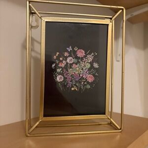 Elegant Gold Floral Frame